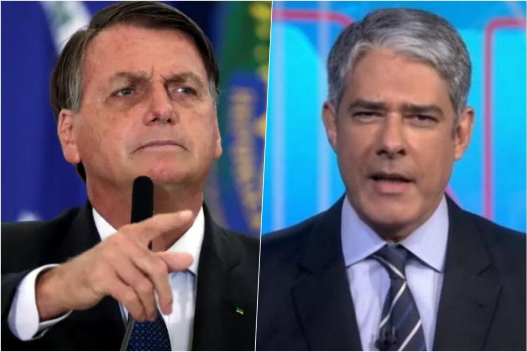 Bolsonaro critica Bonner e o jornalismo da Globo: 