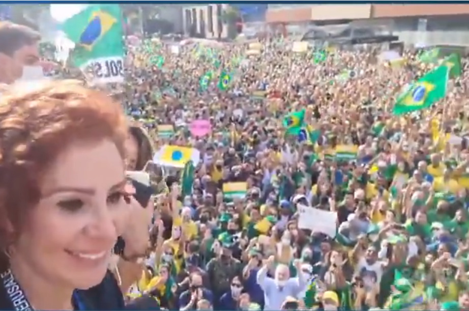 [VÍDEO] Multidão impressiona ao tomar a Paulista em apoio a Bolsonaro: 